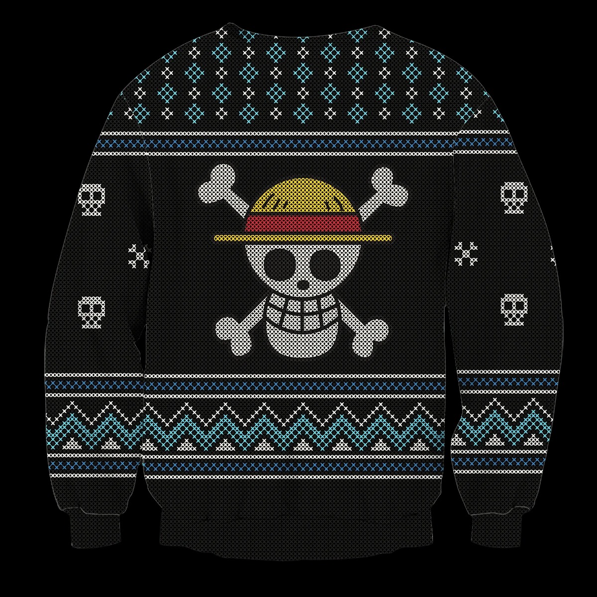 One Piece Straw Hat Crew Silhouette skull Luffy sweater, sweatshirt 2 One Piece Straw Hat Crew Silhouette skull Luffy sweater sweatshirt 3