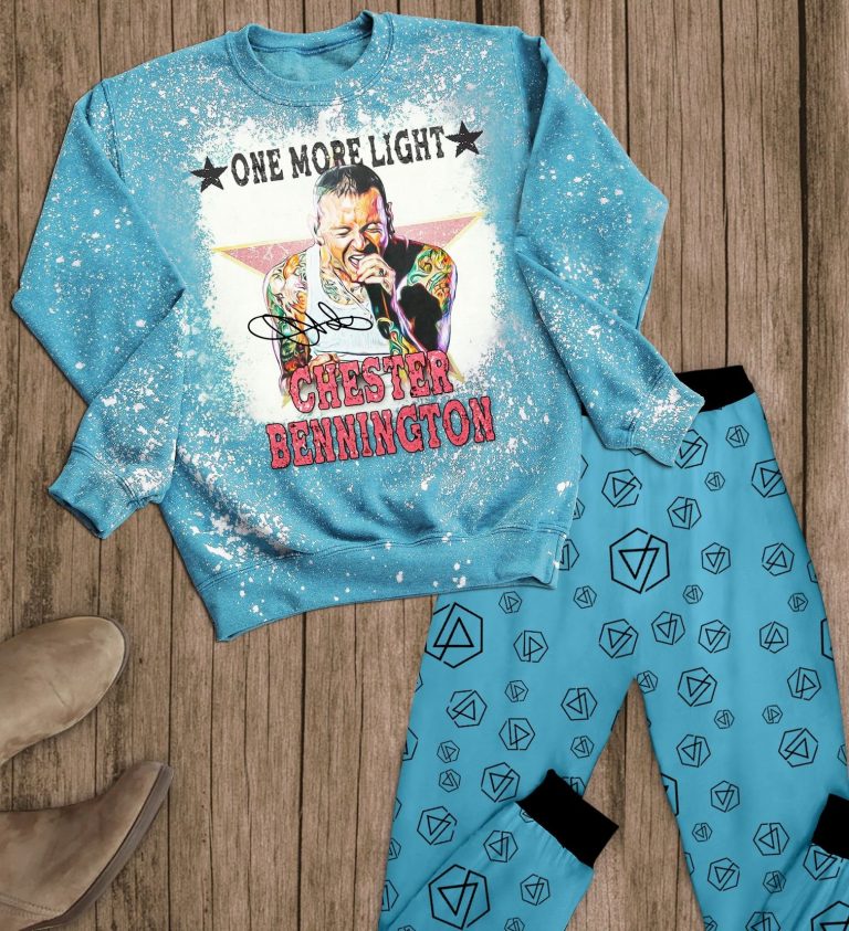 One More Light Chester Bennington Linkin Park Pajamas Set 1 One more light Chester Bennington Linkin Park pajamas set 1