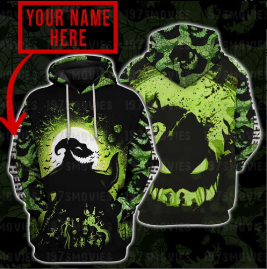 Oogie Boogie custom peronalized 3d shirt, hoodie 4 Oogie Boogie The nightmare before christmas custom peronalized 3d shirt hoodie 1