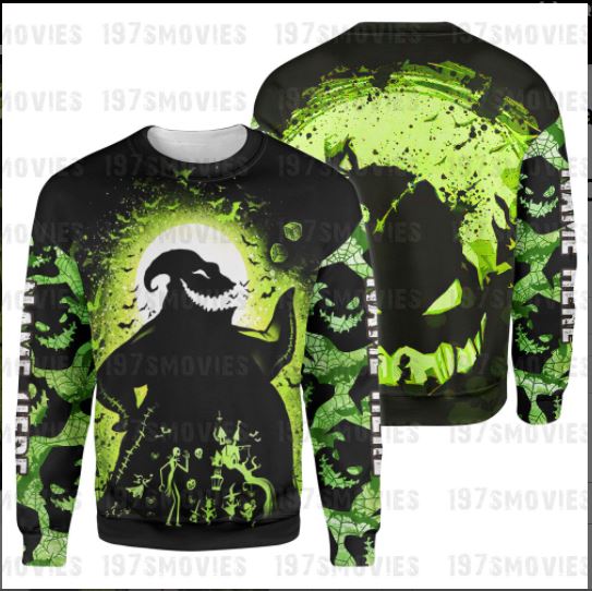 Oogie Boogie custom peronalized 3d shirt, hoodie 3 Oogie Boogie The nightmare before christmas custom peronalized 3d shirt hoodie 3