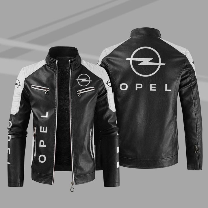 Opel Block Leather Jacket