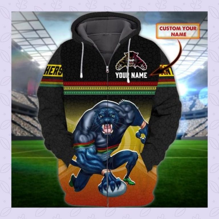 Penrith Panthers custom Personalized 3d fleece hoodie (2) Penrith Panthers custom Personalized 3d fleece hoodie 2