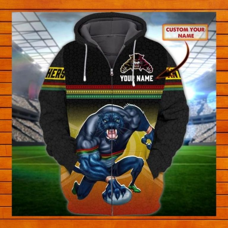 Penrith Panthers custom Personalized 3d fleece hoodie (3) Penrith Panthers custom Personalized 3d fleece hoodie 3