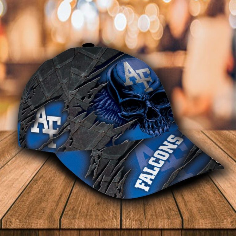 Personalized Air Force Falcons skull custom cap 2