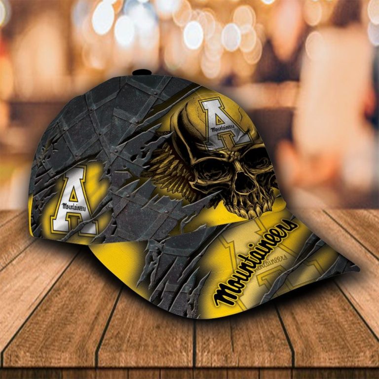Personalized Appalachian State Mountaineers skull custom cap 2