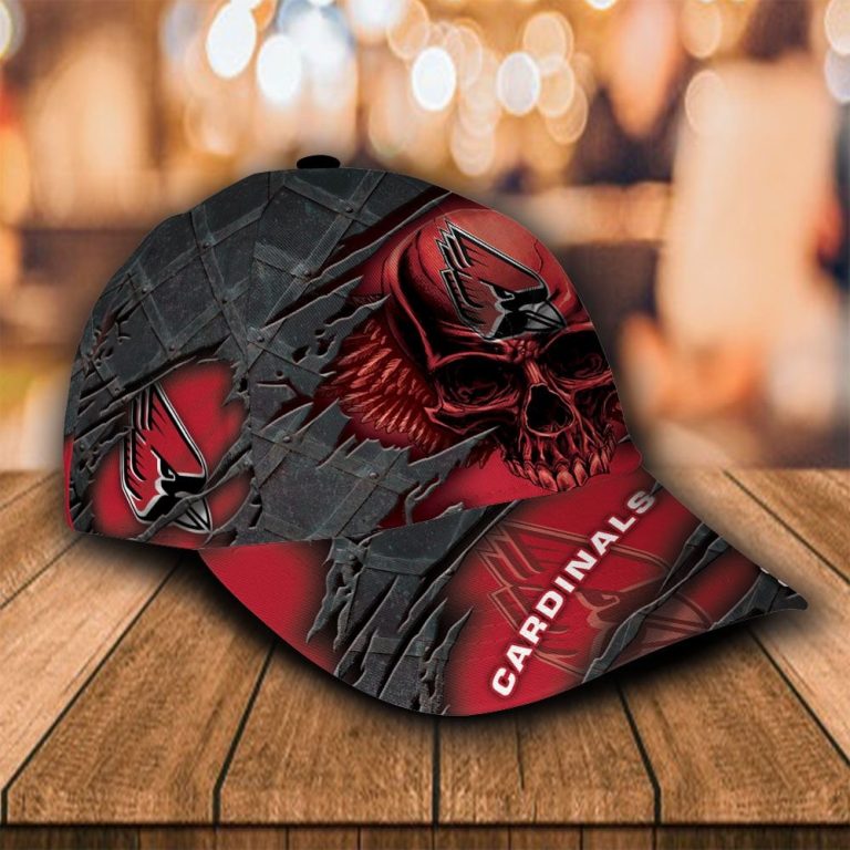 Personalized Ball State Cardinals Skull Custom Cap 2 Personalized Ball State Cardinals skull custom cap 2