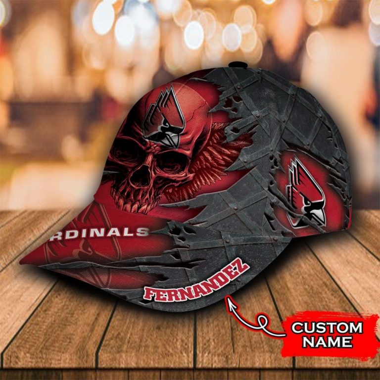 Personalized Ball State Cardinals Skull Custom Cap 3 Personalized Ball State Cardinals skull custom cap 3