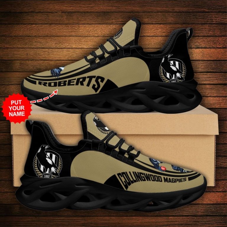 Personalized Collingwood Magpies clunky max soul shoes