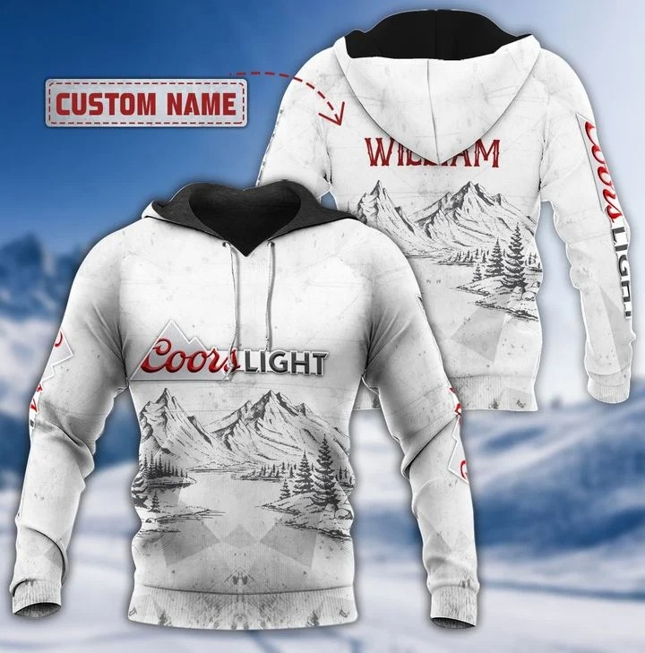 Personalized Coors light beer custom name 3d hoodie 0