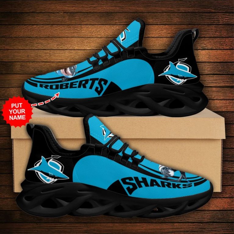 Personalized Cronulla Sutherland Sharks clunky max soul shoes