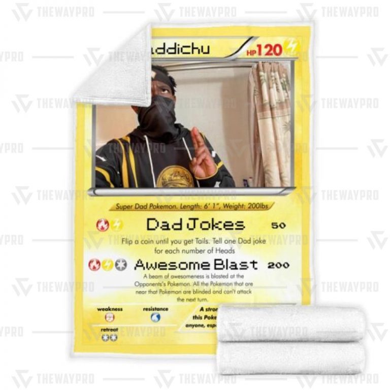 Personalized Daddichu Card Custom Pokemon Blanket 4 Personalized Daddichu card custom Pokemon blanket 4