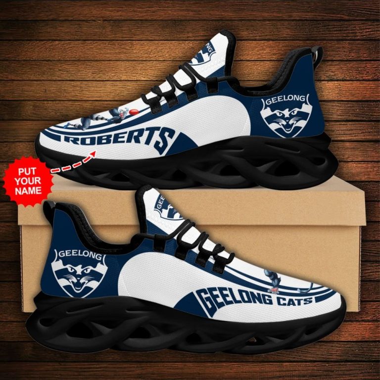 Personalized Geelong Cats clunky max soul shoes