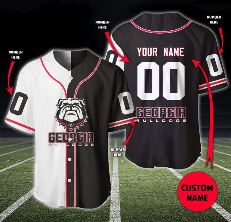 Personalized Georgia Bulldogs baseball jersey