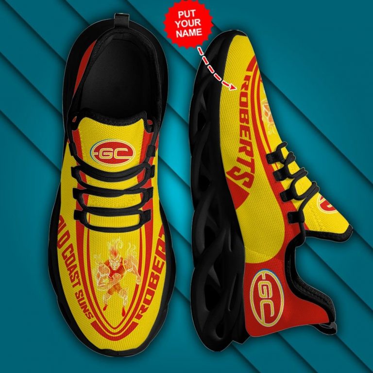 Personalized Gold Coast Suns Clunky Max Soul Shoes 2 Personalized Gold Coast Suns clunky max soul shoes 2
