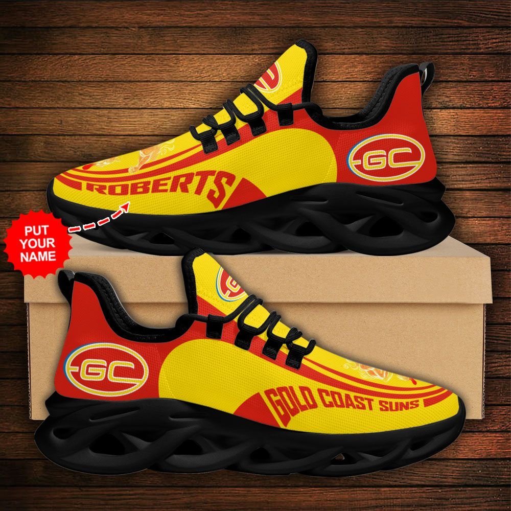 Personalized Gold Coast Suns clunky max soul shoes 5 Personalized Gold Coast Suns clunky max soul shoes