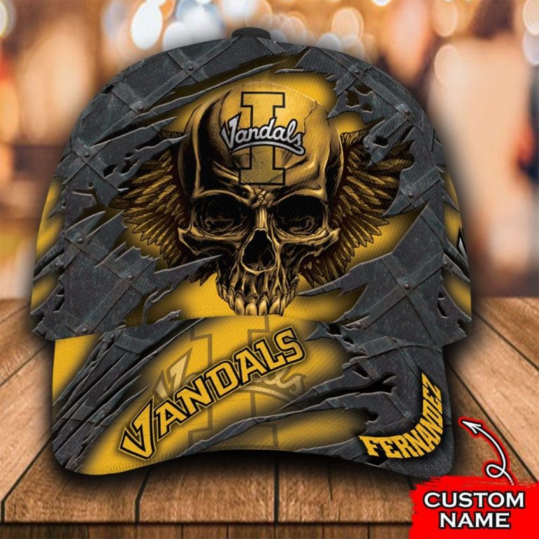 Personalized Idaho Vandals skull custom cap 1