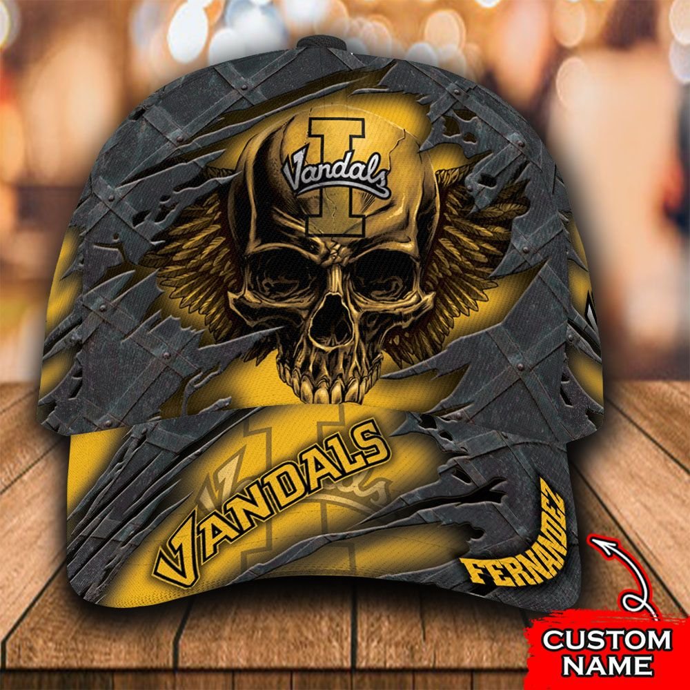 Personalized Idaho Vandals skull custom cap 1