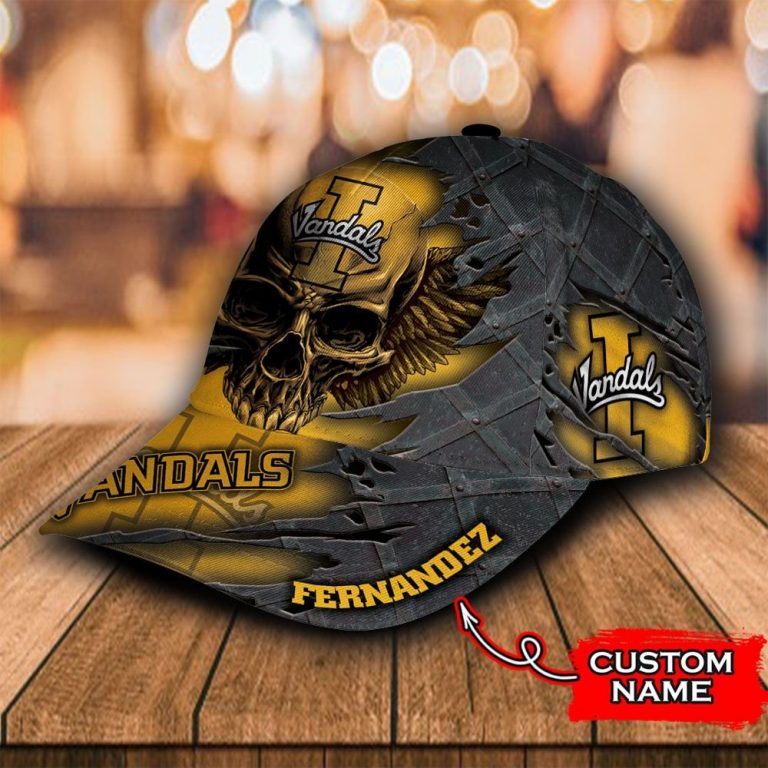 Personalized Idaho Vandals skull custom cap 3