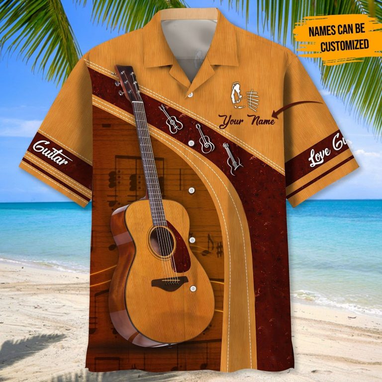 Personalized Love Guitar Custom Hawaiian Shirt 2 Personalized Love Guitar custom hawaiian shirt 2