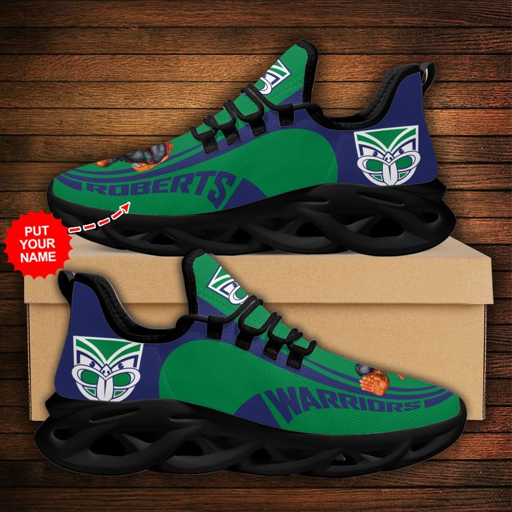 Personalized New Zealand Warriors clunky max soul shoes