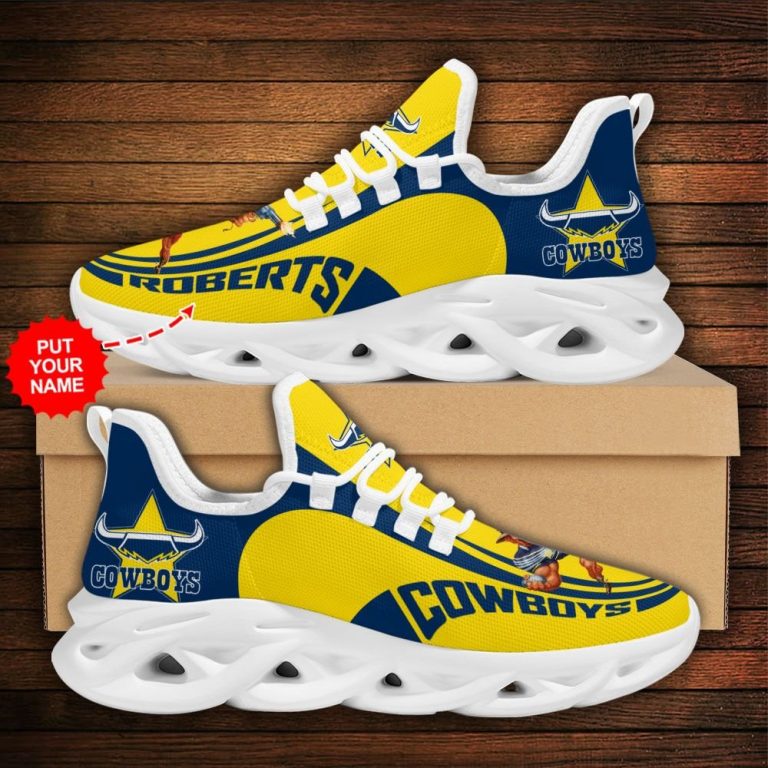 Personalized North Queensland Cowboys clunky max soul shoes 1