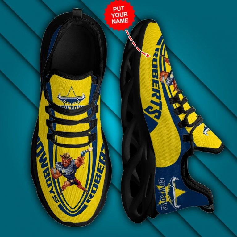 Personalized North Queensland Cowboys clunky max soul shoes 2
