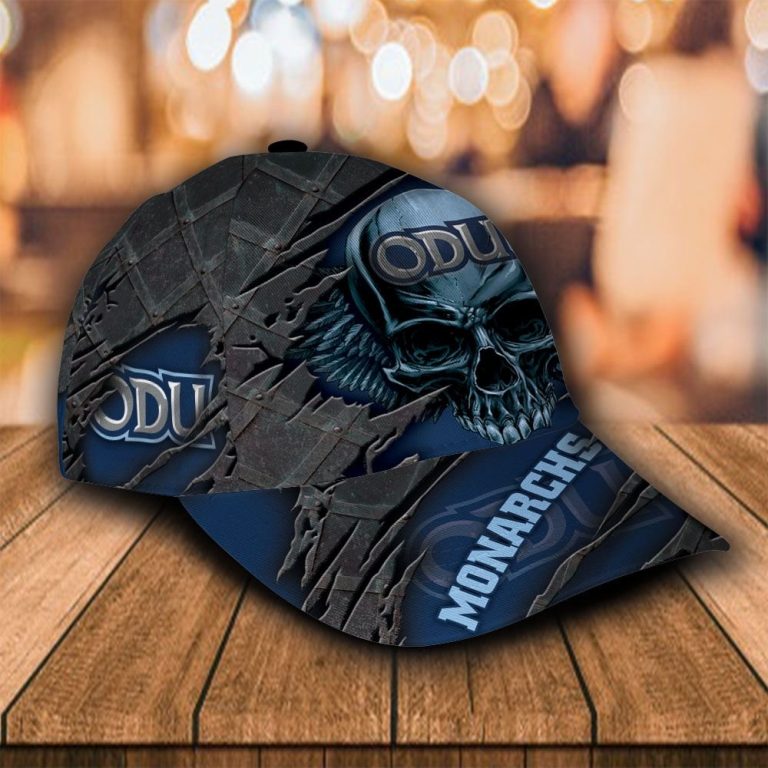 Personalized Old Dominion Monarchs skull custom cap 2