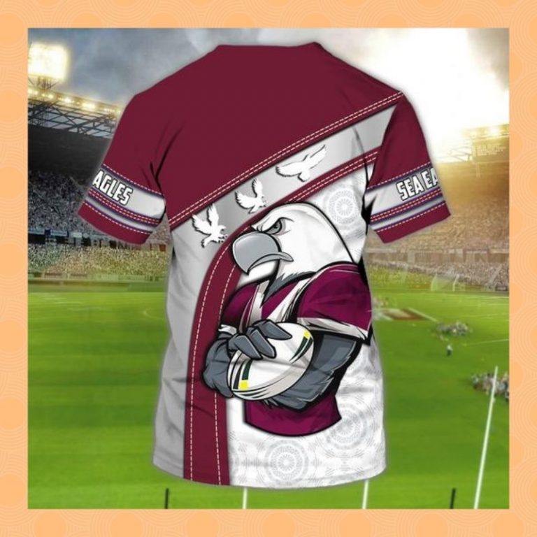 Personalized Sea Eagles custom 3d t shirt 4