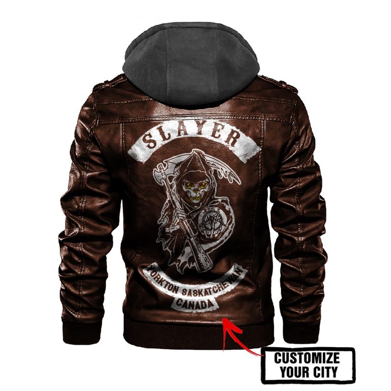 Personalized Slayer Death God leather jacket (2) Personalized Slayer Death God leather jacket 2