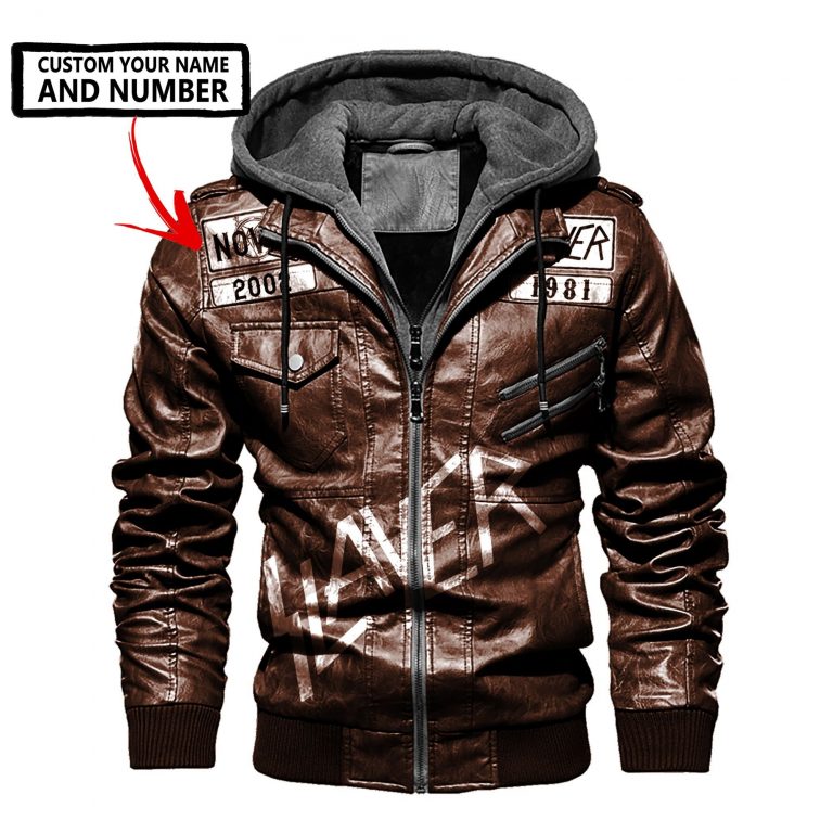 Personalized Slayer Death God leather jacket (3) Personalized Slayer Death God leather jacket 3