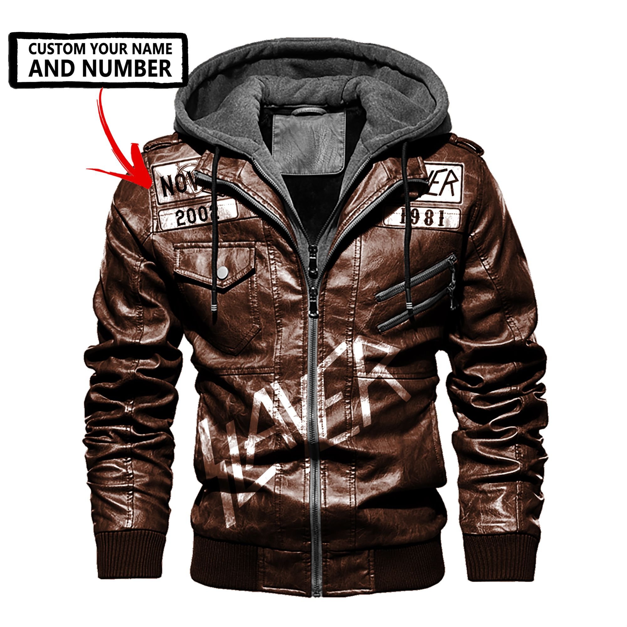 Personalized Slayer Death God leather jacket 3 Personalized Slayer Death God leather jacket 3