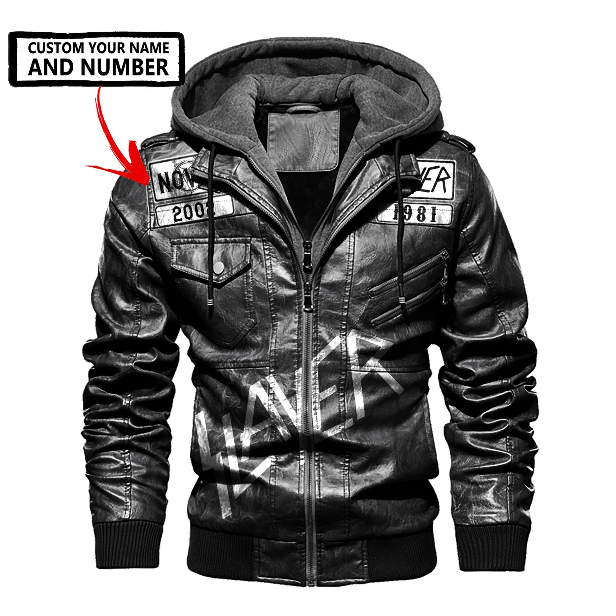 Personalized Slayer Death God leather jacket 5 Personalized Slayer Death God leather jacket 5