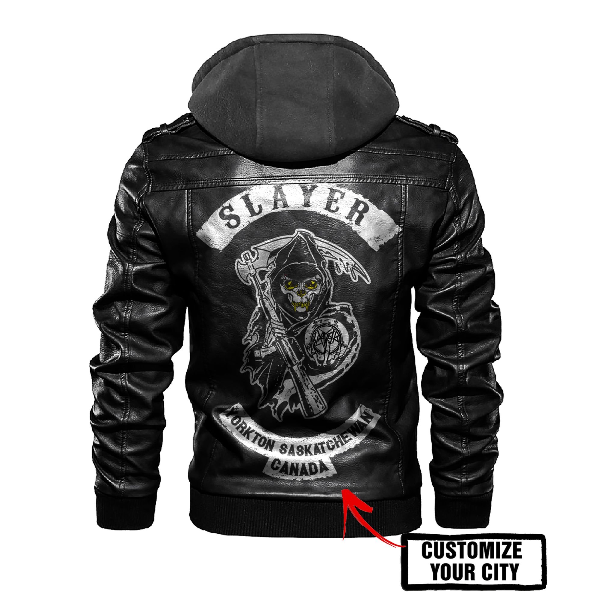 Personalized Slayer Death God leather jacket 6 Personalized Slayer Death God leather jacket 6