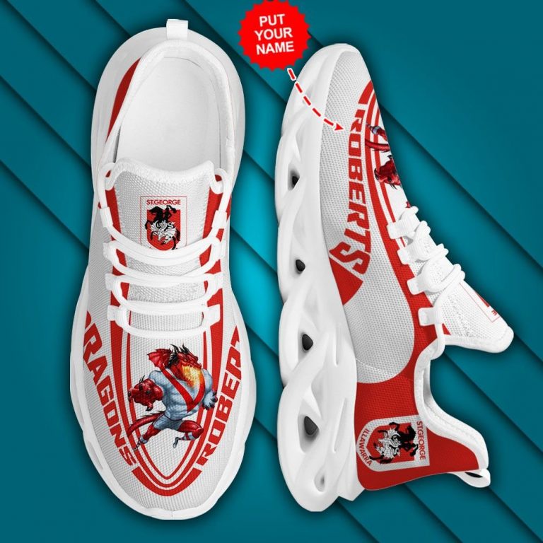 Personalized St. George Illawarra Dragons clunky max soul shoes 3