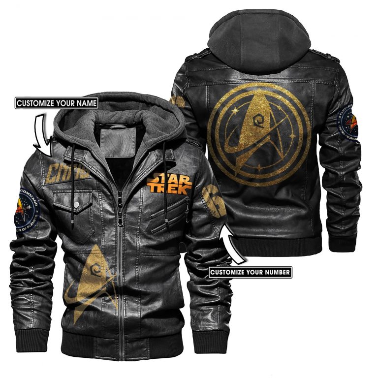 Personalized Star Trek custom leather jacket 1