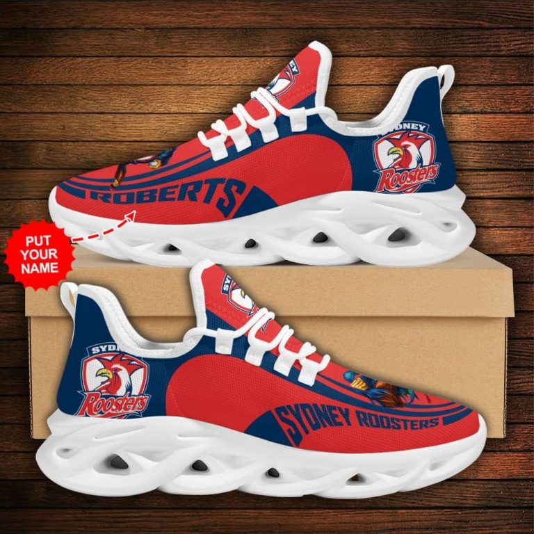 Personalized Sydney Roosters clunky max soul shoes 1