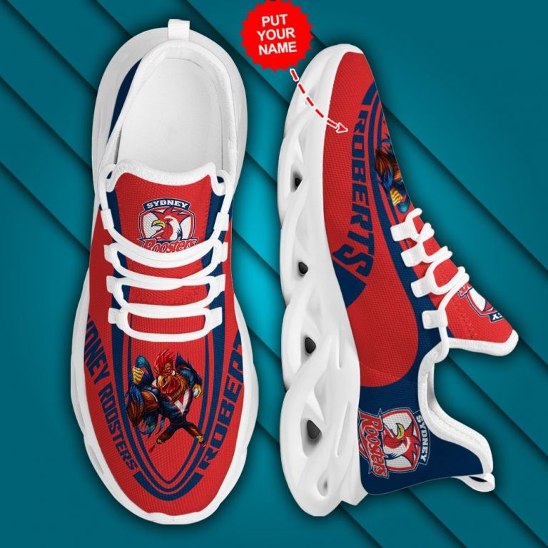 Personalized Sydney Roosters clunky max soul shoes 3