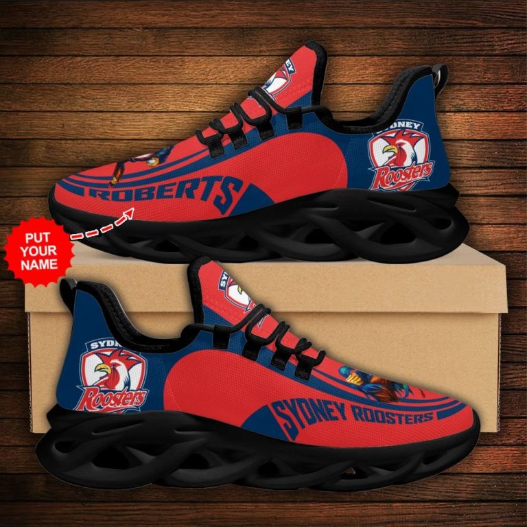 Personalized Sydney Roosters clunky max soul shoes