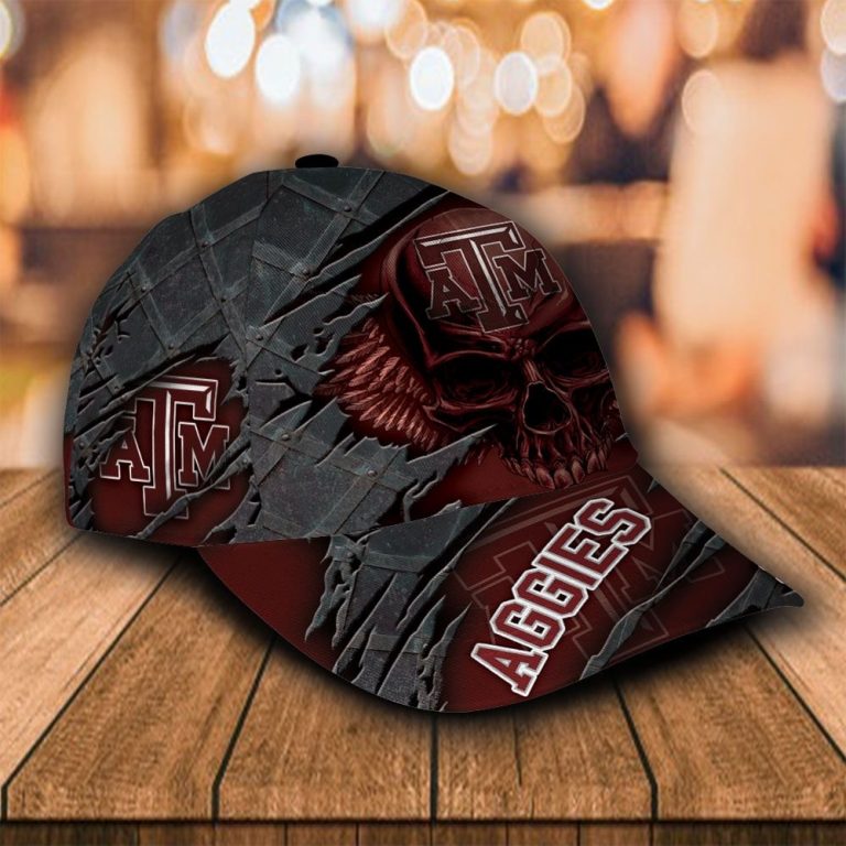 Personalized Texas A&M Aggies Skull Custom Cap 2 Personalized Texas AM Aggies skull custom cap 2