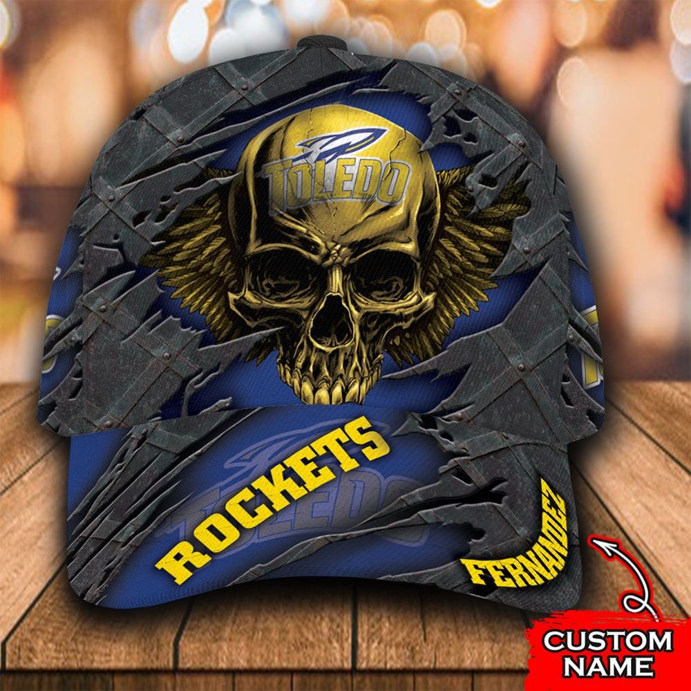 Personalized Toledo Rockets skull custom cap 1