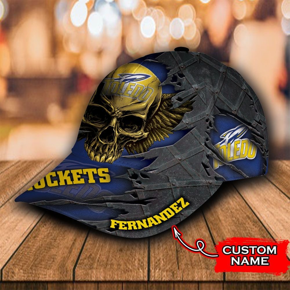 NEW Toledo Rockets skull custom Personalized cap 3 Personalized Toledo Rockets skull custom cap 3