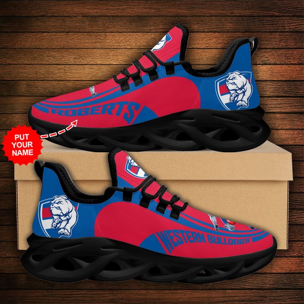 Personalized Western Bulldogs clunky max soul shoes