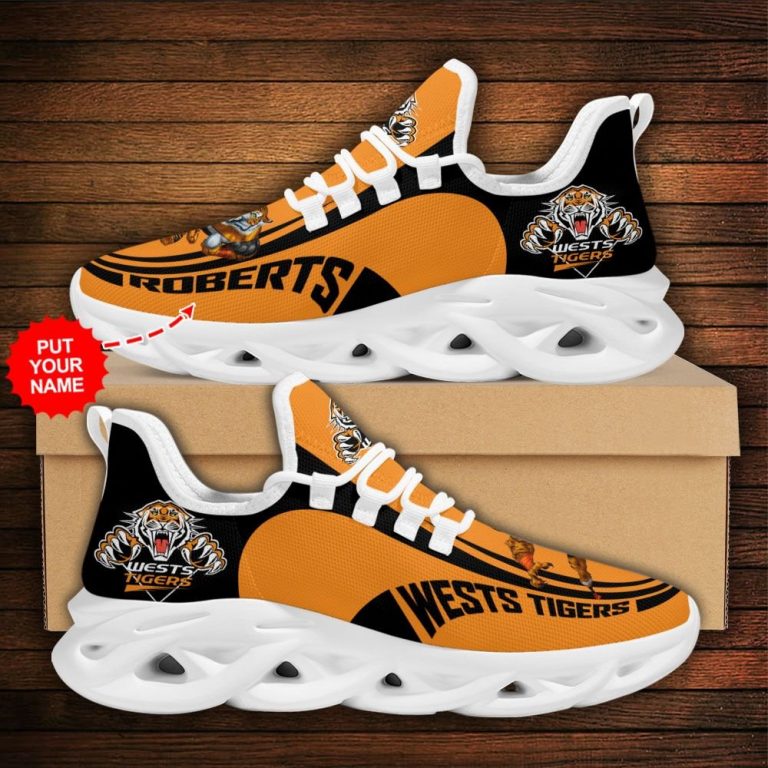 Personalized Wests Tigers clunky max soul shoes 1