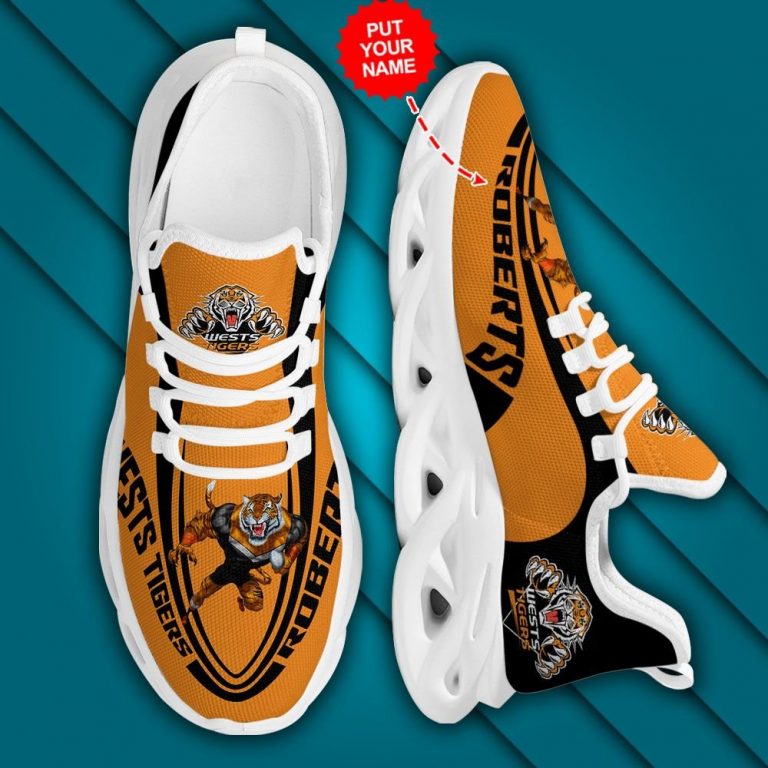 Personalized Wests Tigers clunky max soul shoes 3