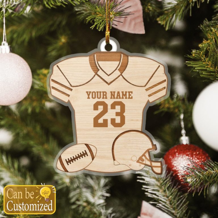 Personalized football jersey shirt custom ornament 3