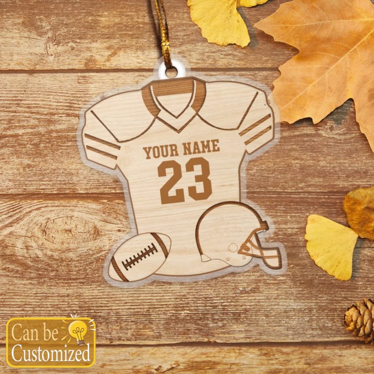 Personalized football jersey shirt custom ornament 6