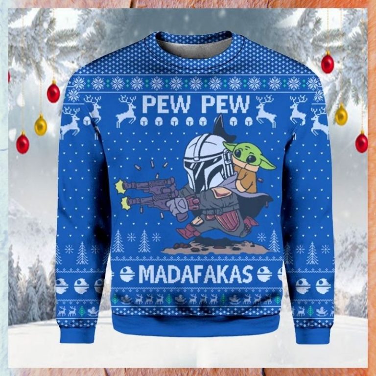 Pew Pew Madafakas Baby Yoda Star Wars sweatshirt sweater 2