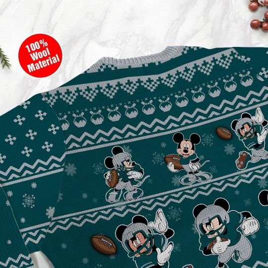 Philadelphia Eagles Mickey Mouse Ugly Sweater 3 Philadelphia Eagles Mickey Mouse Ugly Sweater3