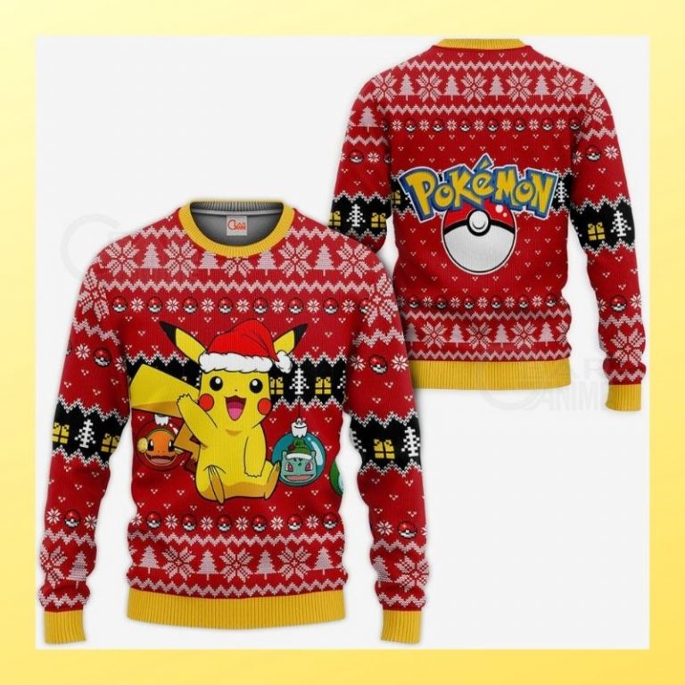 Pikachu Christmas pokeball sweater, sweatshirt 3 Pikachu Christmas pokeball sweater sweatshirt 3