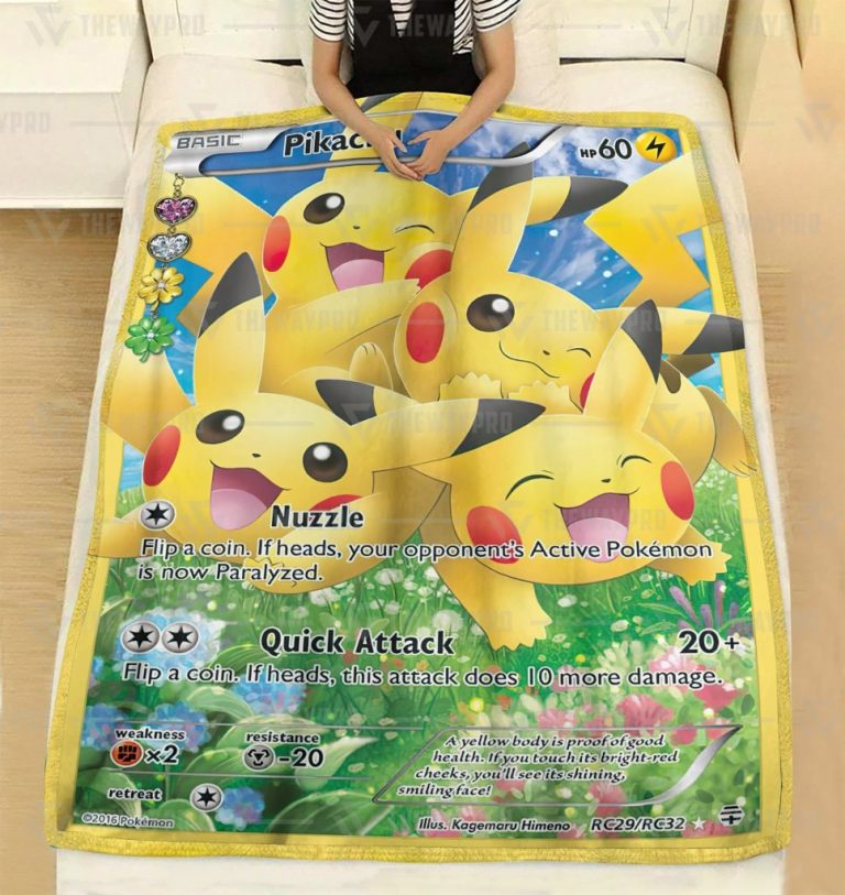 Pikachu Generations fleece blanket 1